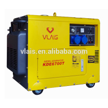 Low noise quiet diesel generator set, portable 5kw slient generators price